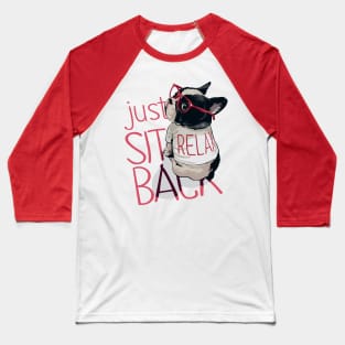 Pug Relaxing Baseball T-Shirt